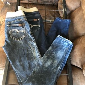 2 pair Justice jeggings